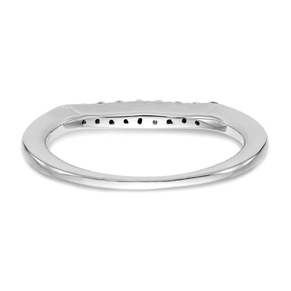 0.18ct. CZ Solid Real 14k White Gold Wedding Wedding Band Ring