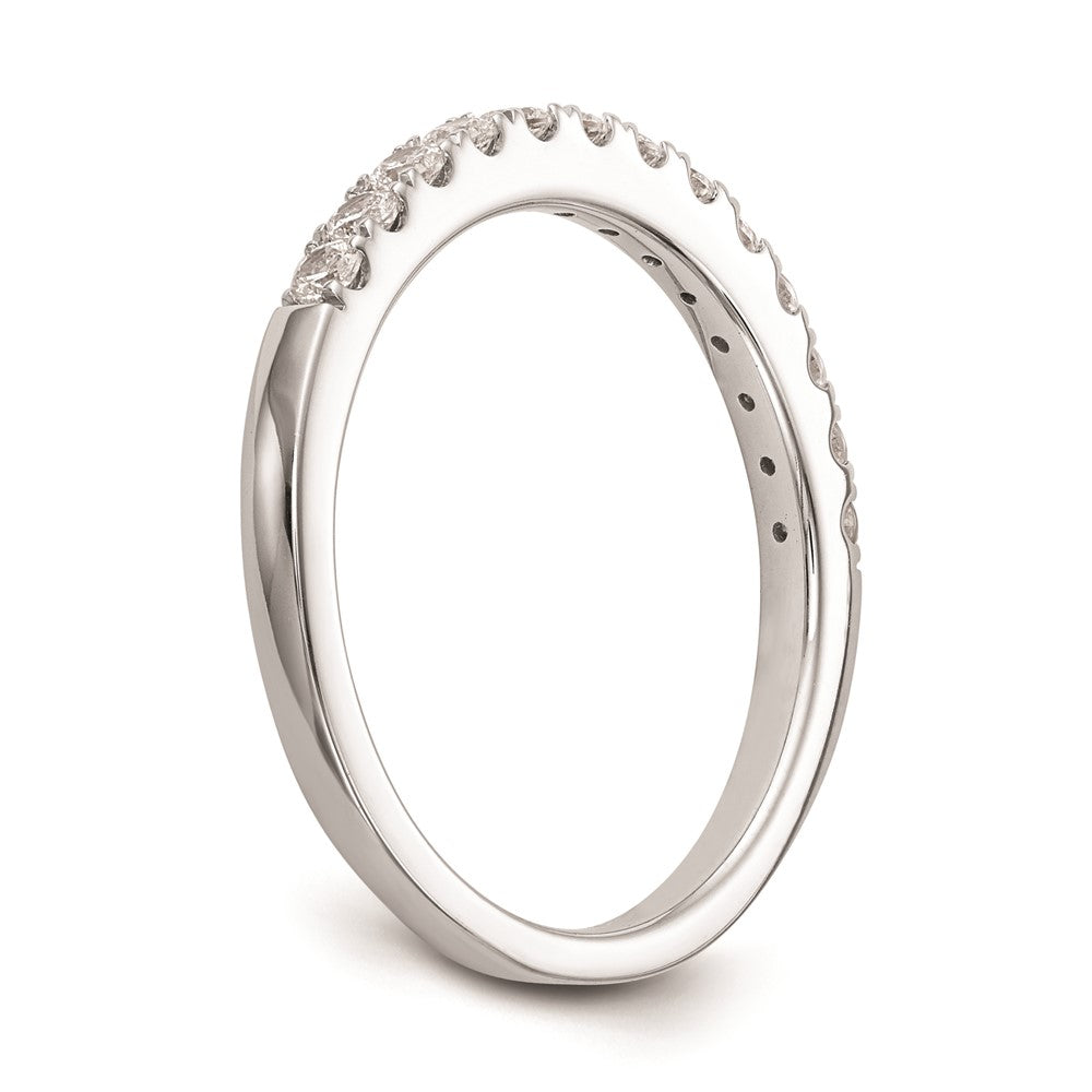 0.30ct. CZ Solid Real 14k White Gold Wedding Wedding Band Ring