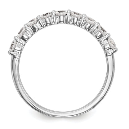 0.81ct. CZ Solid Real 14k White Gold Wedding Wedding Band Ring