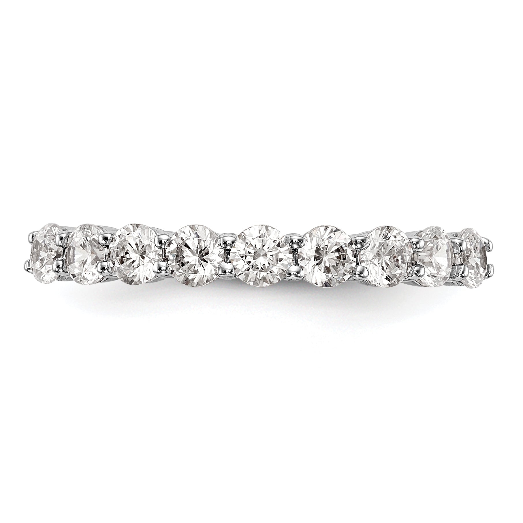 0.81ct. CZ Solid Real 14k White Gold Wedding Wedding Band Ring