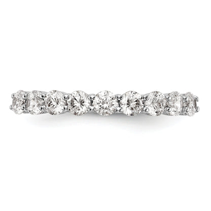 0.81ct. CZ Solid Real 14k White Gold Wedding Wedding Band Ring