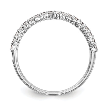 0.25ct. CZ Solid Real 14k White Gold Wedding Wedding Band Ring