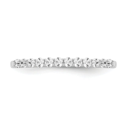 0.25ct. CZ Solid Real 14k White Gold Wedding Wedding Band Ring