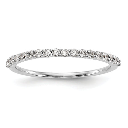 0.25ct. CZ Solid Real 14k White Gold Wedding Wedding Band Ring