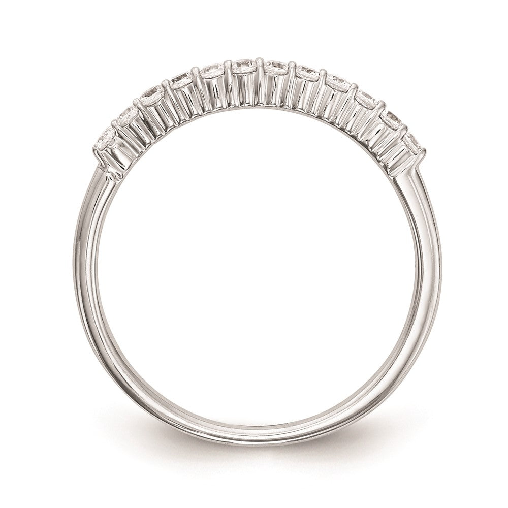 14k White Gold Real Diamond Wedding Band
