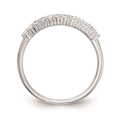 14k White Gold Real Diamond Wedding Band