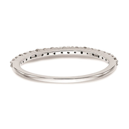 14k White Gold Real Diamond Wedding Band