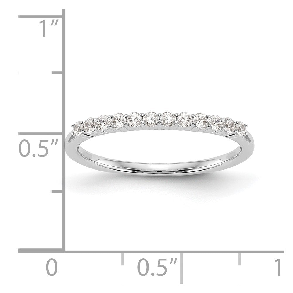 14k White Gold Real Diamond Wedding Band