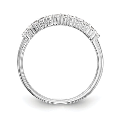 0.27ct. CZ Solid Real 14k White Gold Wedding Wedding Band Ring