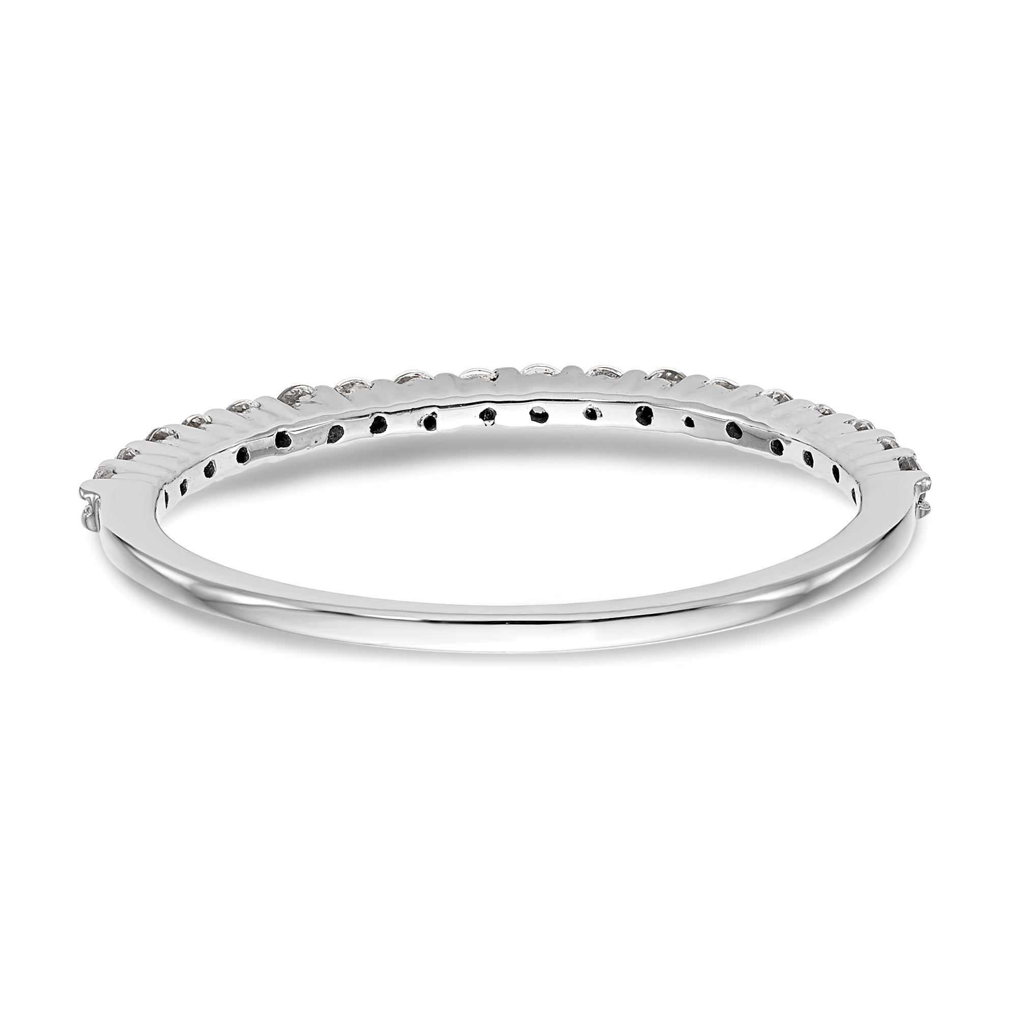 0.27ct. CZ Solid Real 14k White Gold Wedding Wedding Band Ring