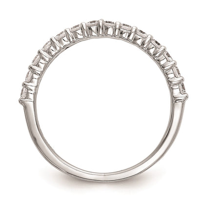 0.49ct. CZ Solid Real 14k White Gold Wedding Wedding Band Ring