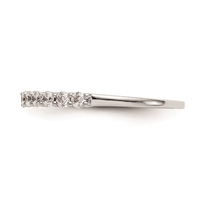 0.49ct. CZ Solid Real 14k White Gold Wedding Wedding Band Ring