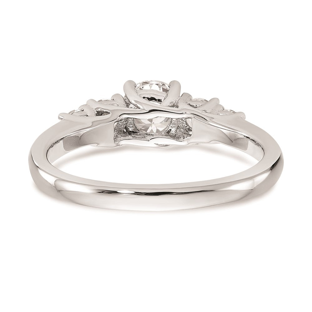 0.49ct. CZ Solid Real 14k White Gold Wedding Wedding Band Ring