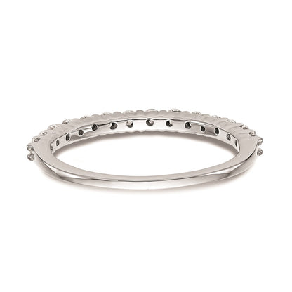 0.49ct. CZ Solid Real 14k White Gold Wedding Wedding Band Ring