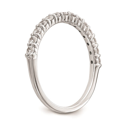 0.49ct. CZ Solid Real 14k White Gold Wedding Wedding Band Ring