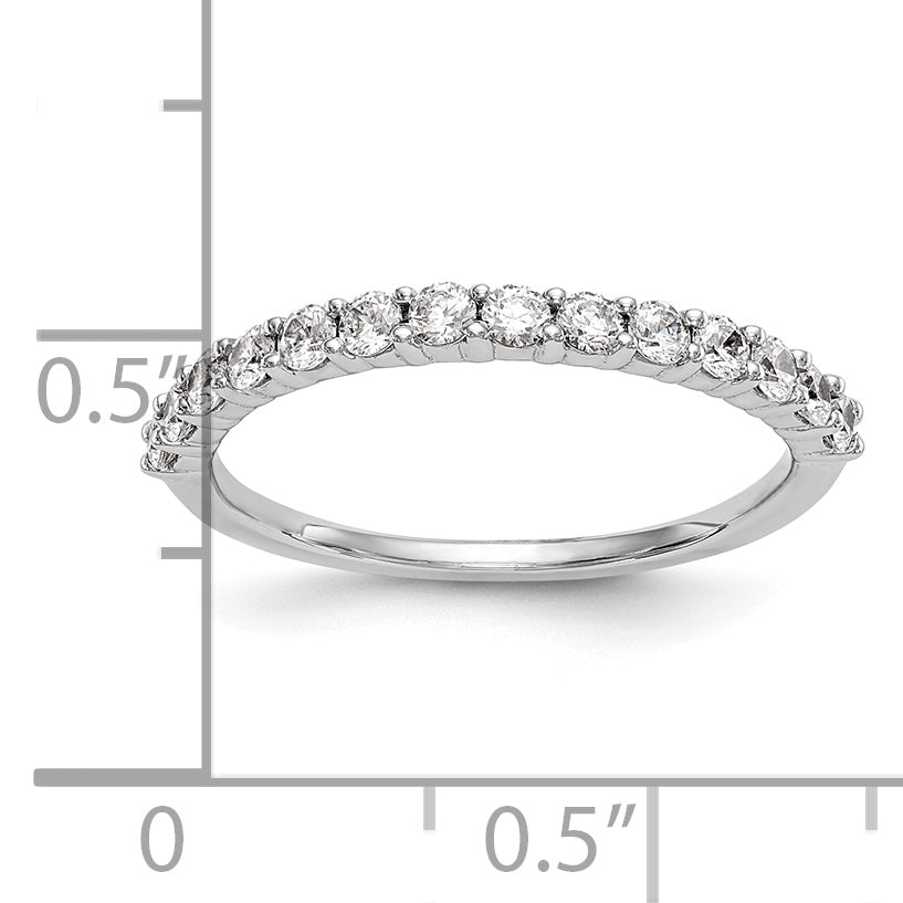 0.49ct. CZ Solid Real 14k Yellow Gold Wedding Wedding Band Ring