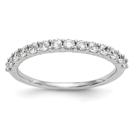 0.49ct. CZ Solid Real 14k Yellow Gold Wedding Wedding Band Ring