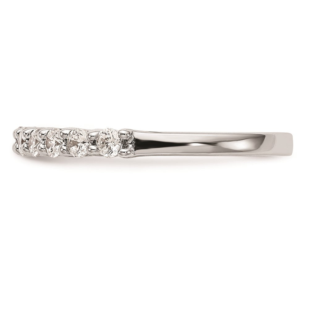 14k White Gold Real Diamond Wedding Band