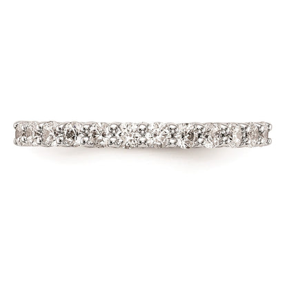 14k White Gold Real Diamond Wedding Band