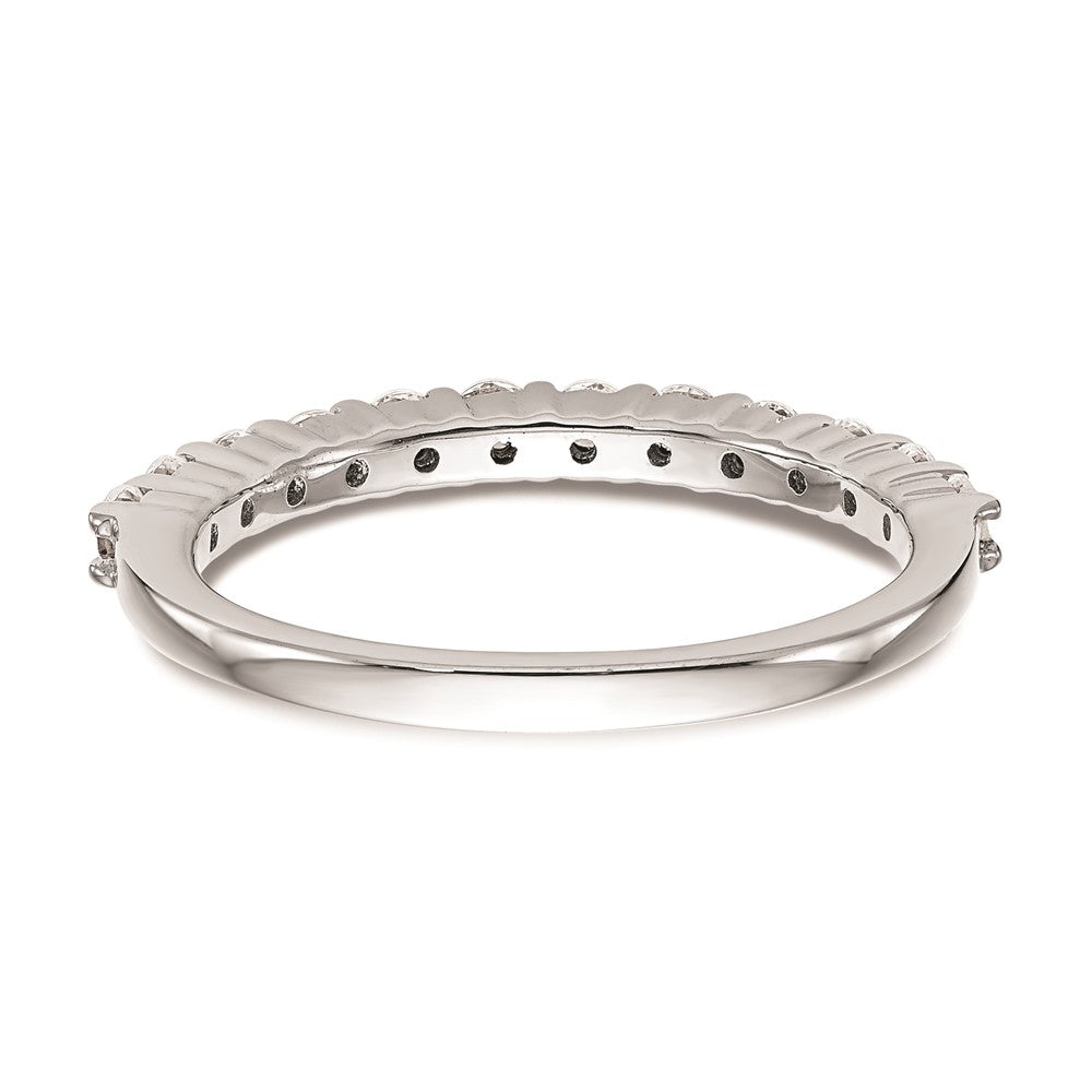 14k White Gold Real Diamond Wedding Band