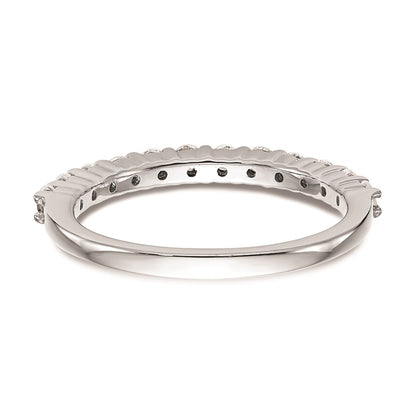 14k White Gold Real Diamond Wedding Band