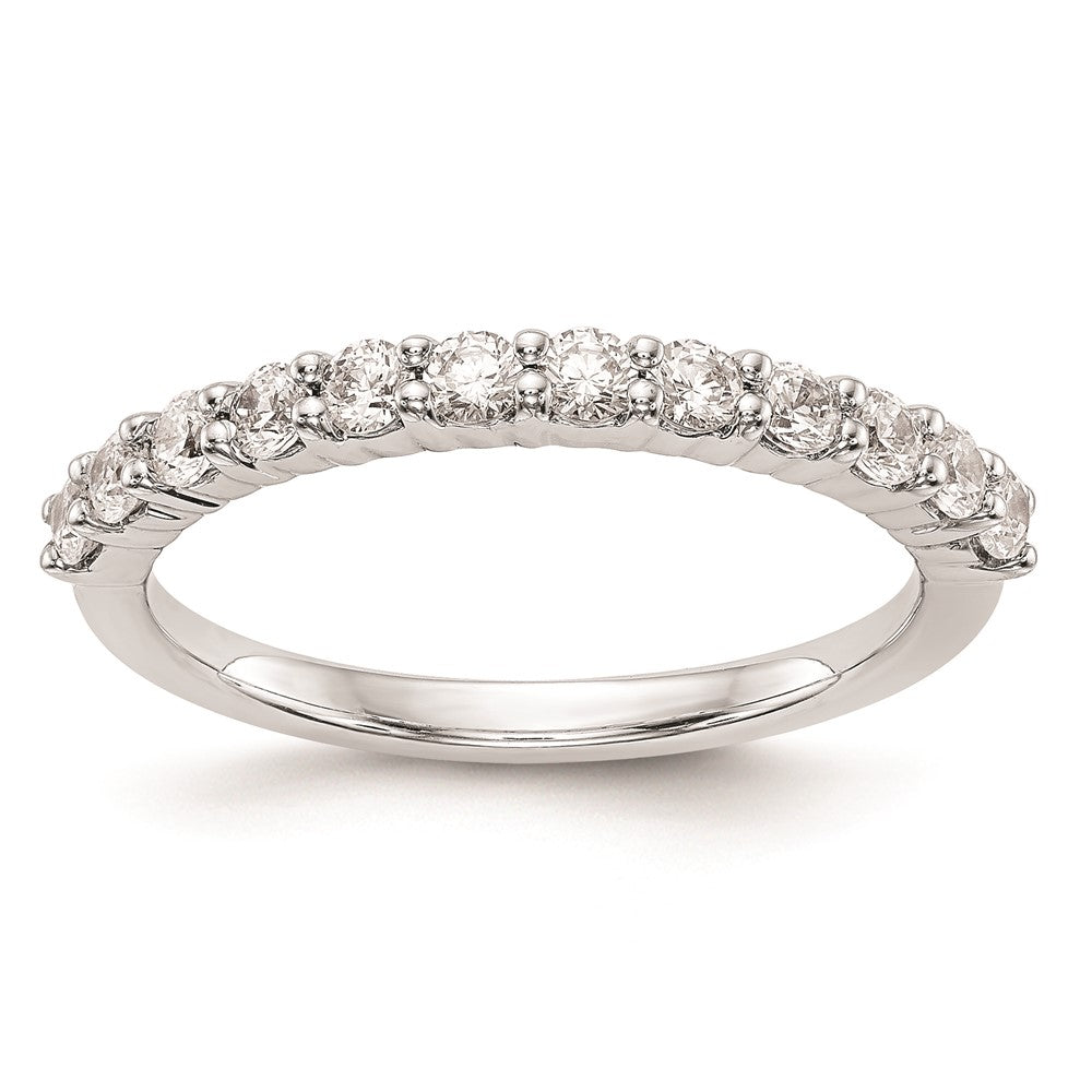 14k White Gold Real Diamond Wedding Band