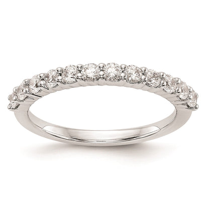 14k White Gold Real Diamond Wedding Band