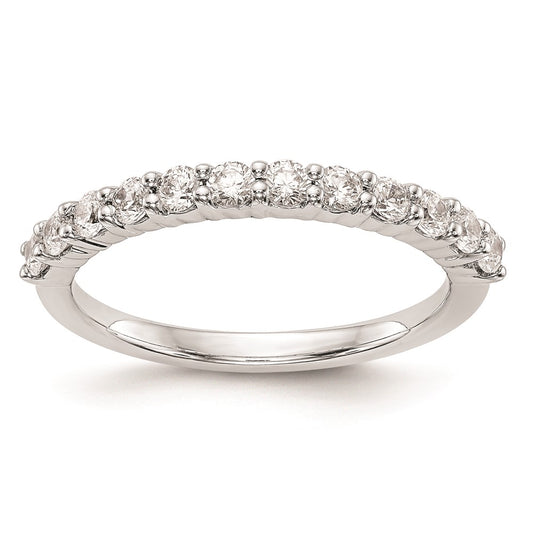 14k White Gold Real Diamond Wedding Band