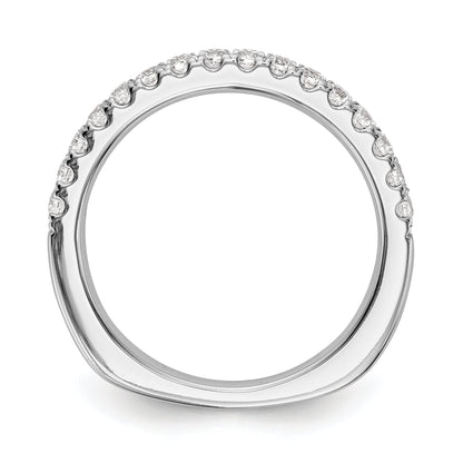 0.27ct. CZ Solid Real 14k White Gold Wedding Wedding Band Ring
