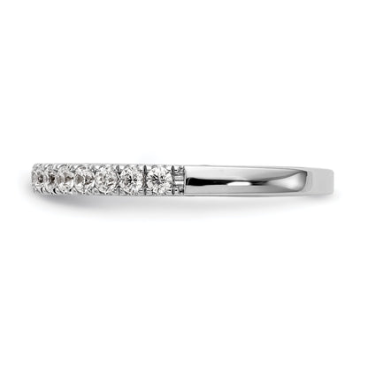 0.27ct. CZ Solid Real 14k White Gold Wedding Wedding Band Ring