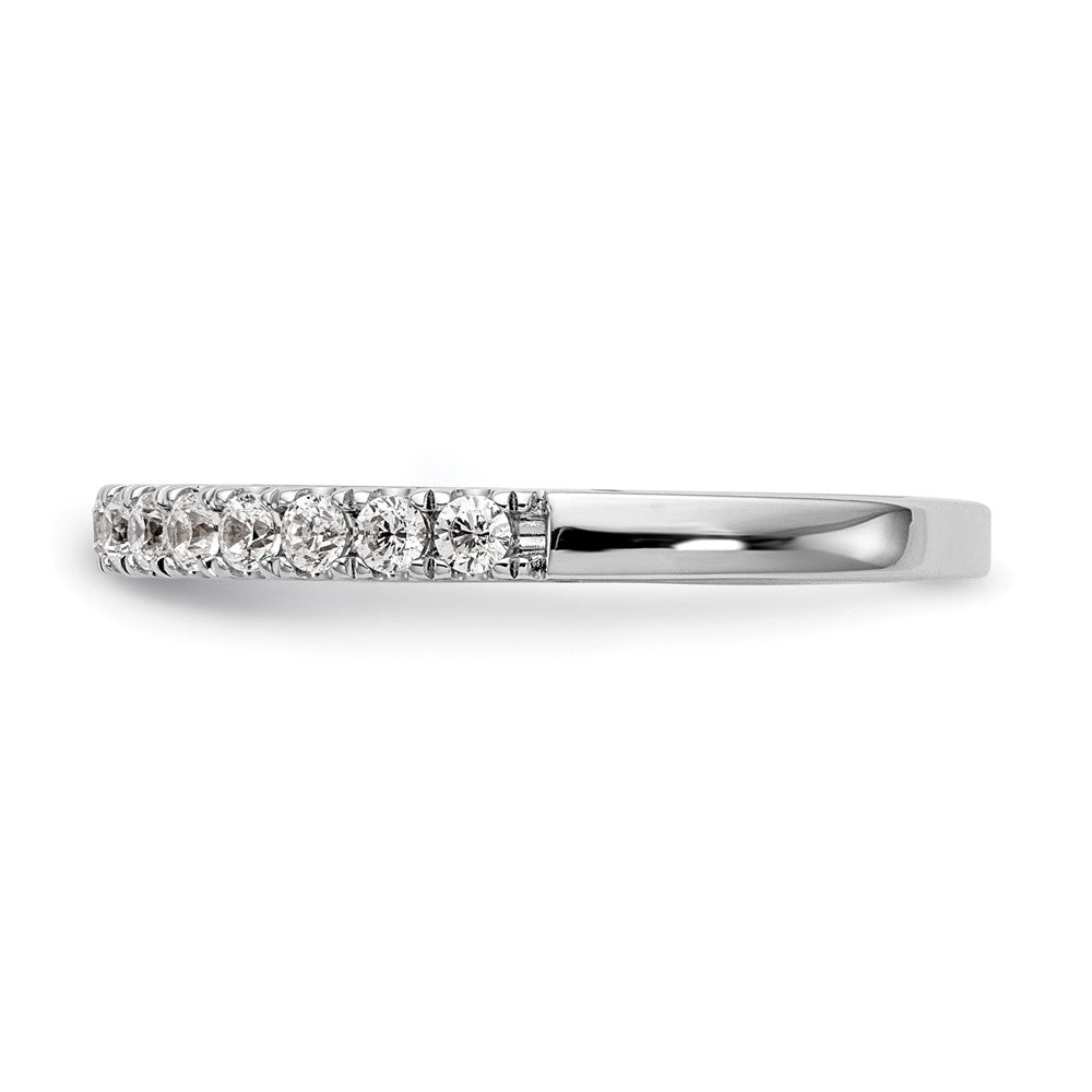 14k White Gold Real Diamond Wedding Band