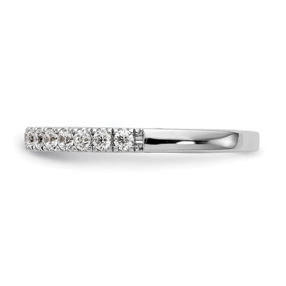 14k White Gold Real Diamond Wedding Band