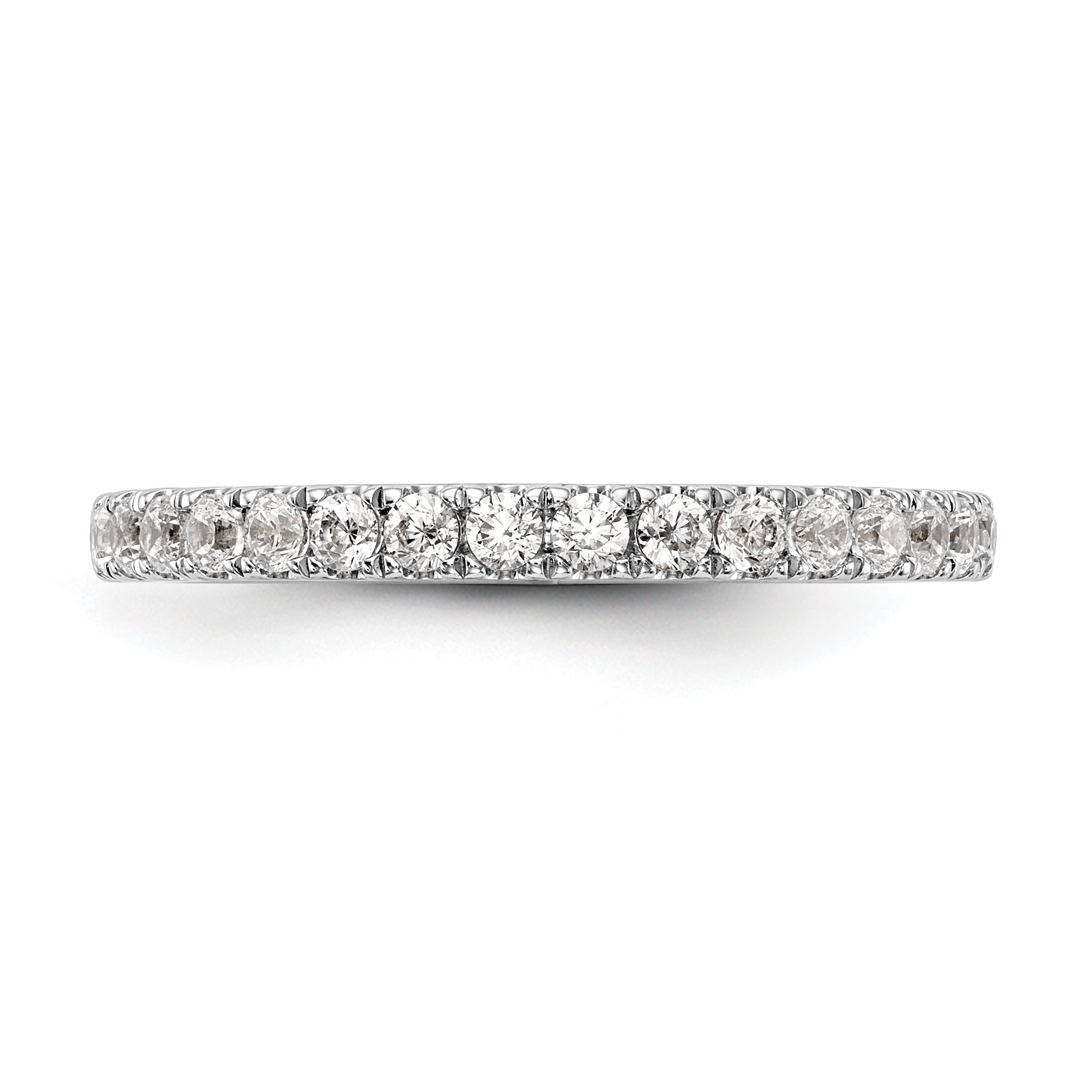 0.27ct. CZ Solid Real 14k White Gold Wedding Wedding Band Ring