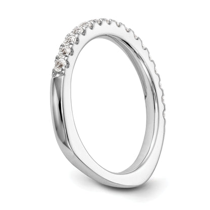 0.27ct. CZ Solid Real 14k White Gold Wedding Wedding Band Ring