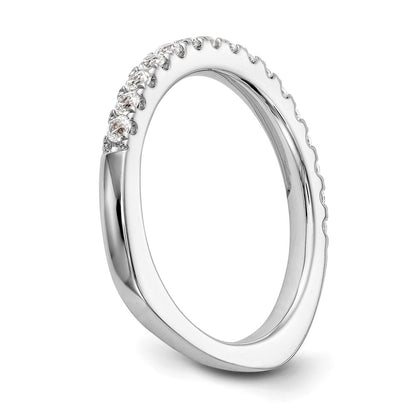 14k White Gold Real Diamond Wedding Band
