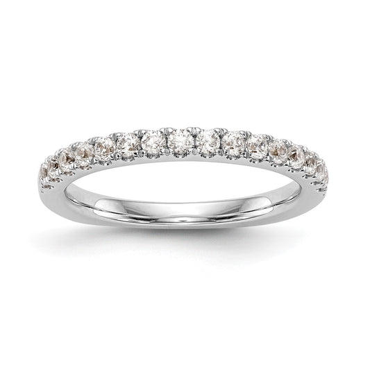 14k White Gold Real Diamond Wedding Band