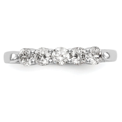 0.75ct. CZ Solid Real 14K White Gold Wedding Wedding Band Ring