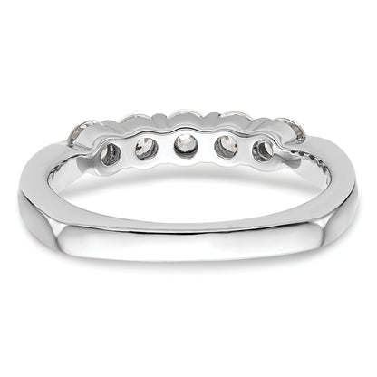 0.75ct. CZ Solid Real 14K White Gold Wedding Wedding Band Ring