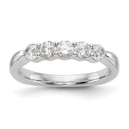 0.75ct. CZ Solid Real 14K White Gold Wedding Wedding Band Ring