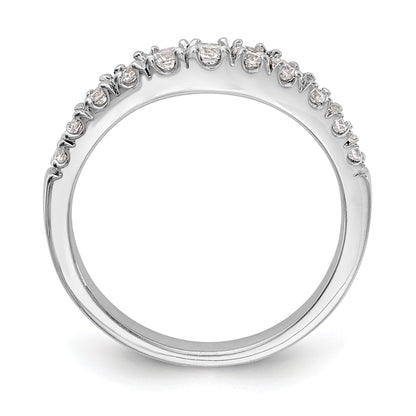 0.42ct. CZ Solid Real 14K White Gold Wedding Wedding Band Ring