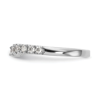 0.42ct. CZ Solid Real 14K White Gold Wedding Wedding Band Ring