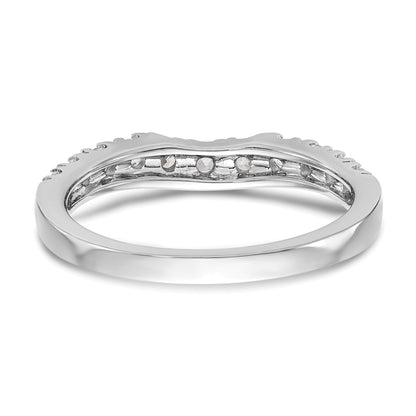 0.42ct. CZ Solid Real 14K White Gold Wedding Wedding Band Ring