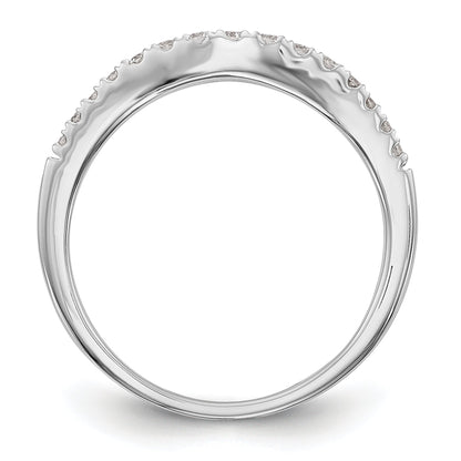 0.25ct. CZ Solid Real 14K White Gold Wedding Wedding Band Ring
