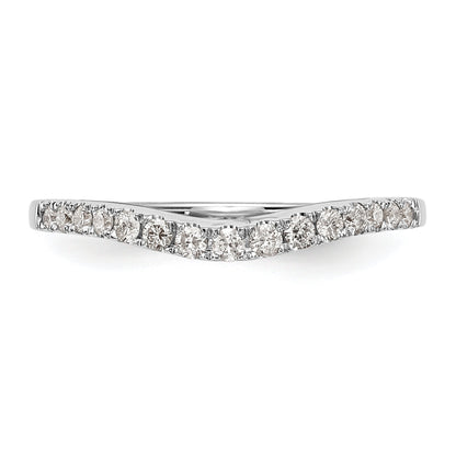 0.25ct. CZ Solid Real 14K White Gold Wedding Wedding Band Ring