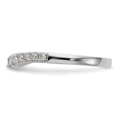 0.33ct. CZ Solid Real 14K White Gold Wedding Wedding Band Ring