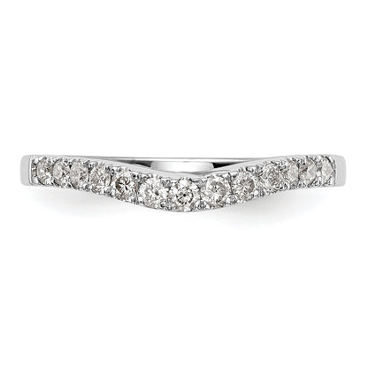 0.33ct. CZ Solid Real 14K White Gold Wedding Wedding Band Ring