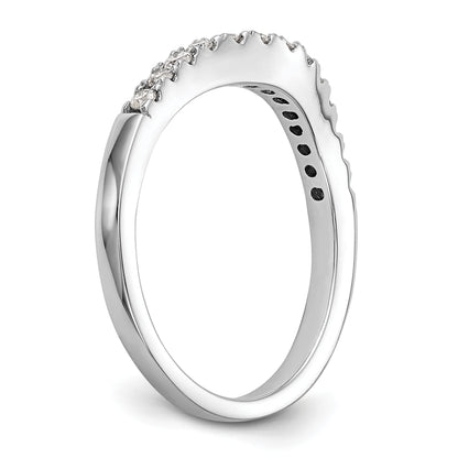 0.33ct. CZ Solid Real 14K White Gold Wedding Wedding Band Ring