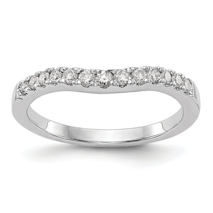 0.33ct. CZ Solid Real 14K White Gold Wedding Wedding Band Ring