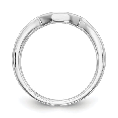 0.22ct. CZ Solid Real 14K White Gold Wedding Wedding Band Ring