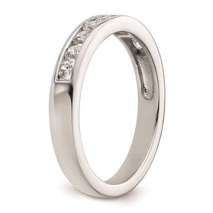 14K White Gold Real Diamond Wedding Band